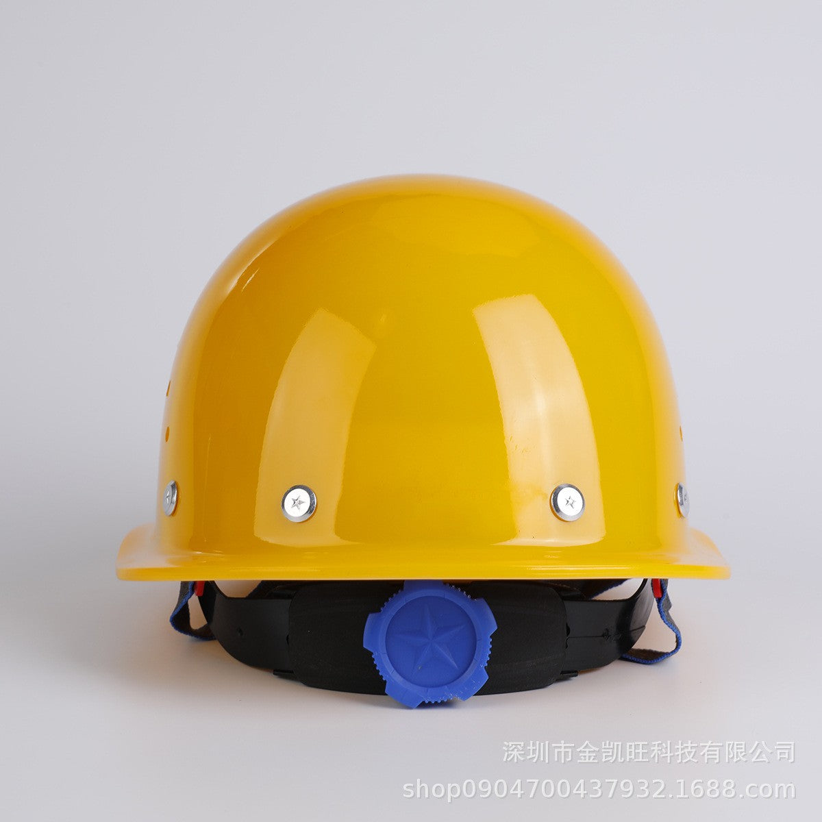 Dome-Type Steel-Riveted Safety Helmet