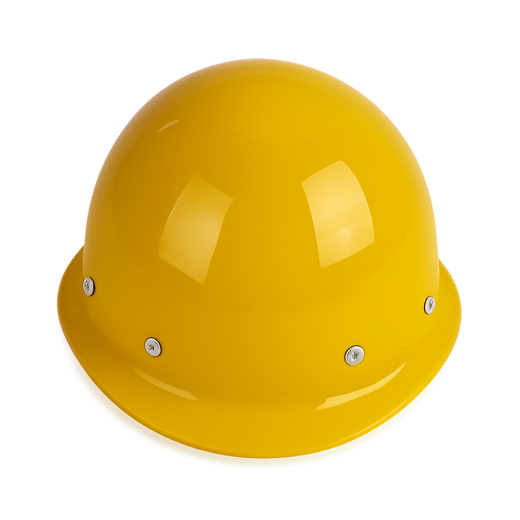 Dome-Type Steel-Riveted Safety Helmet