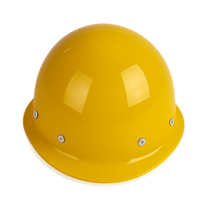 Dome-Type Steel-Riveted Safety Helmet